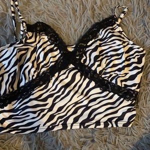 zebra print tanktop